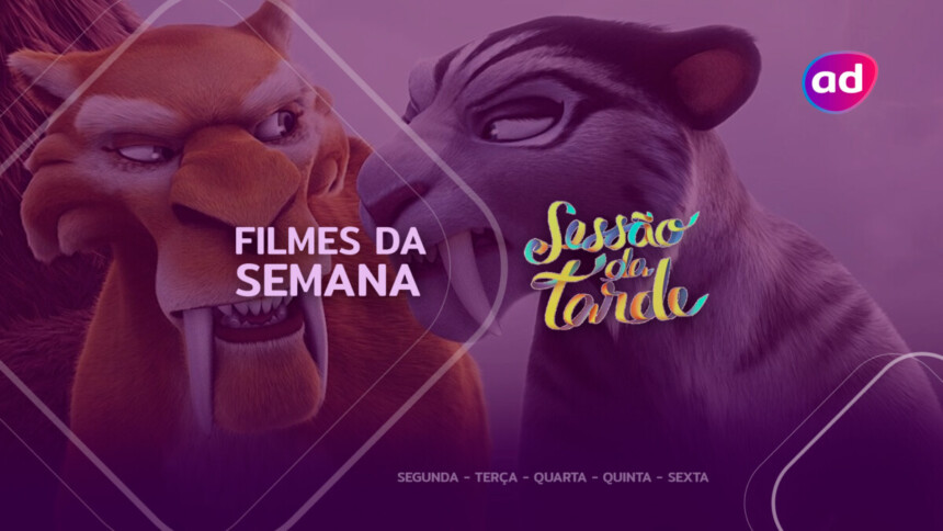 Filme A Era do Gelo 4 na arte da semana na Sessão da Tarde