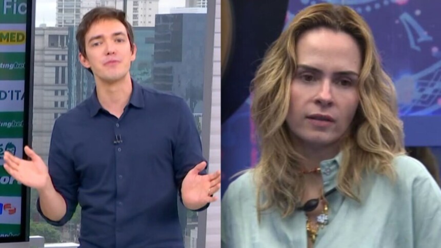 Alessandro Jodar, no BDSP, e Ana Paula Renault, no BBB 26, em uma montagem