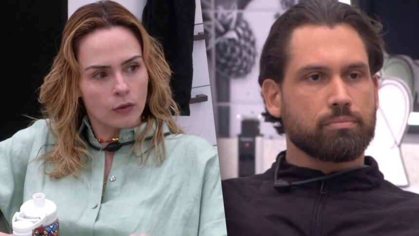Ana Paula Renault e Brigido em uma montagem no BBB 26