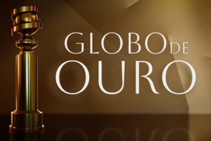 Arte da cobertura do Globo de Ouro na TV Globo