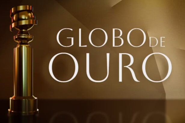 Arte da cobertura do Globo de Ouro na TV Globo