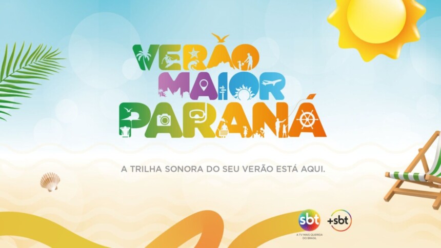 Arte da cobertura do SBT no Verão Maior Paraná