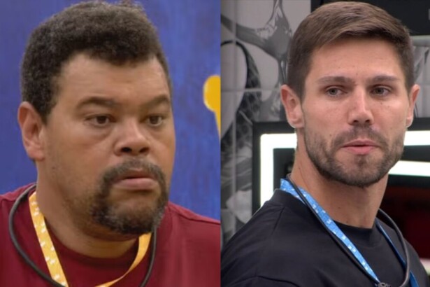 Babu e Jonas em uma montagem no BBB 26