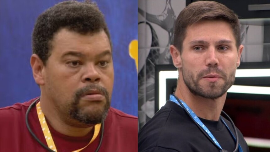 Babu e Jonas em uma montagem no BBB 26