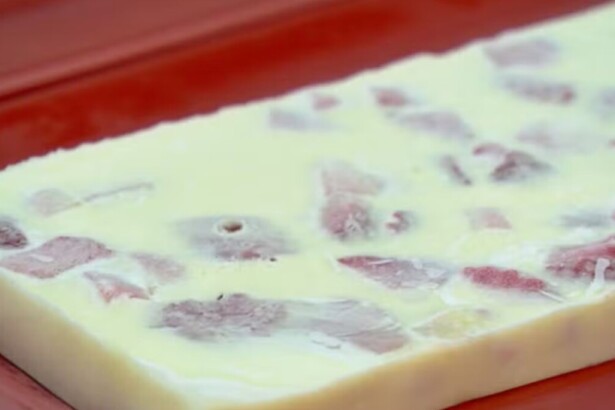 Barrinha de leite em pó em trecho de receita do Mais Você