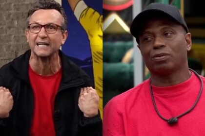 Craque Neto, no Os Donos da Bola, e Edilson, no BBB 26, em uma montagem