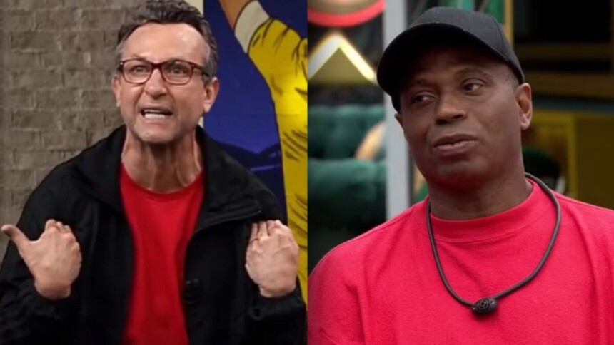 Craque Neto, no Os Donos da Bola, e Edilson, no BBB 26, em uma montagem