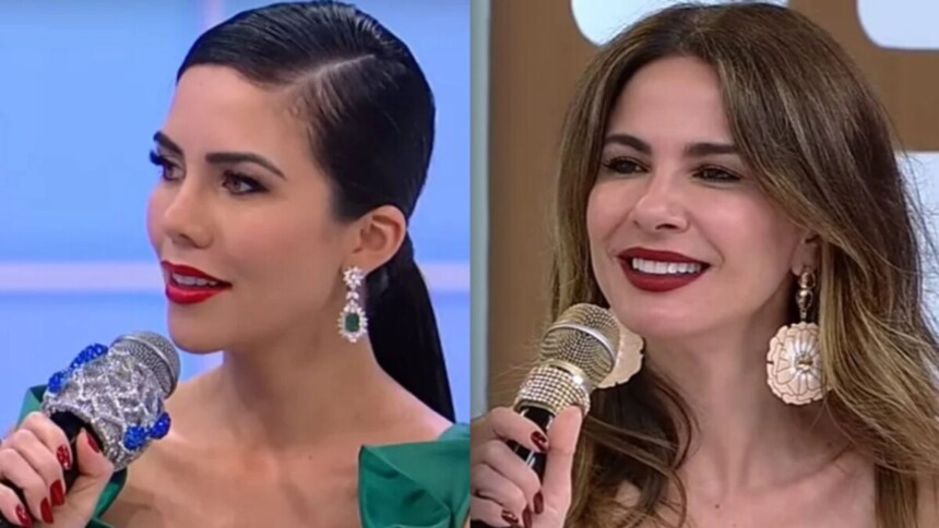 Daniela Albuquerque e Luciana Gimenez em uma montagem nos programas da RedeTV!