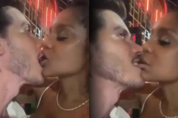 Cariúcha morde a boca de Danilo Bravo na tentativa de beijá-lo