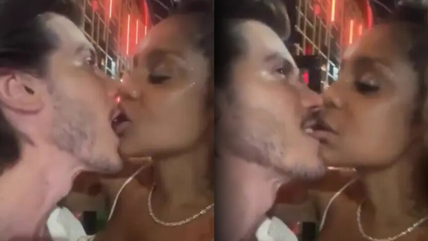 Cariúcha morde a boca de Danilo Bravo na tentativa de beijá-lo
