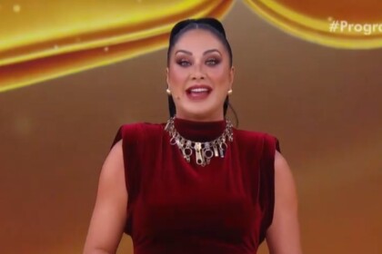 Helen Ganzarolli em trecho do 3º sorteio da Tele Sena de Ano Novo