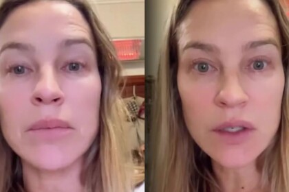 Luana Piovani em trecho dos stories fazendo criticas ao Trump