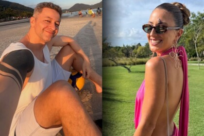 Lucas Lima e Nina Forlin em uma montagem