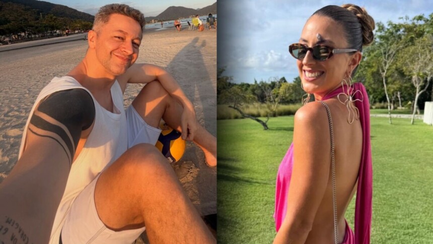 Lucas Lima e Nina Forlin em uma montagem
