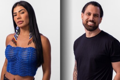 Marciele e Brigido nas fotos oficiais para o BBB 26