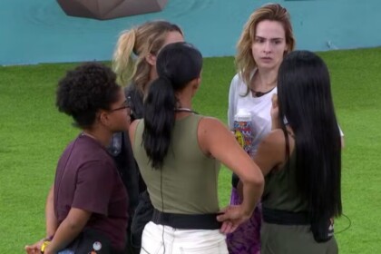 Maxiane contando para aliados no jardim do BBB 26 a sua informação privilegiada