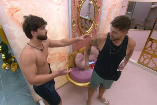 Paulo Augusto conversa com Jonas no banheiro do BBB 26 após empurrão no participante
