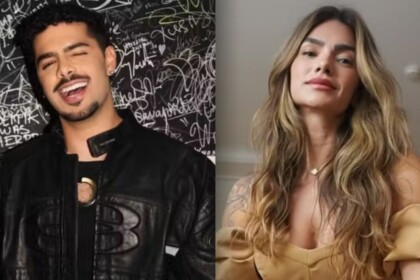 Pedro Sampaio e Kelly Key em uma montagem na divulgação da festa do bbb
