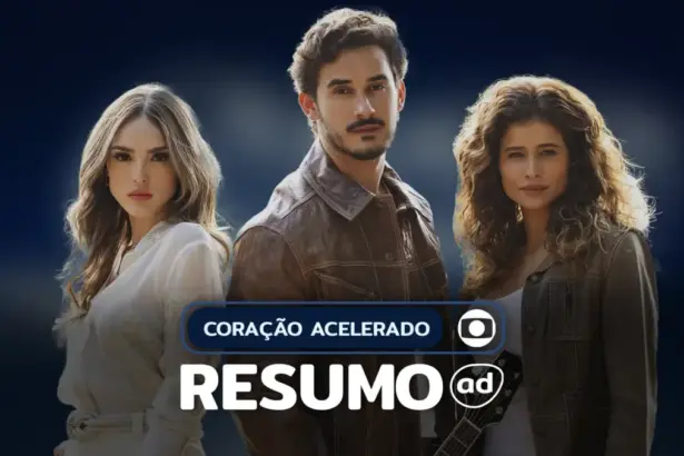 Naiane, João Raul e Agrado na arte do resumo de Coração Acelerado