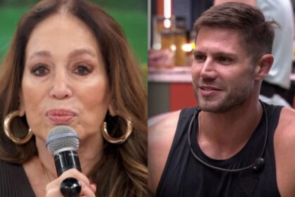 Susana Vieira, no Encontro, e Jonas Sulzbach, no BBB 26, em uma montagem