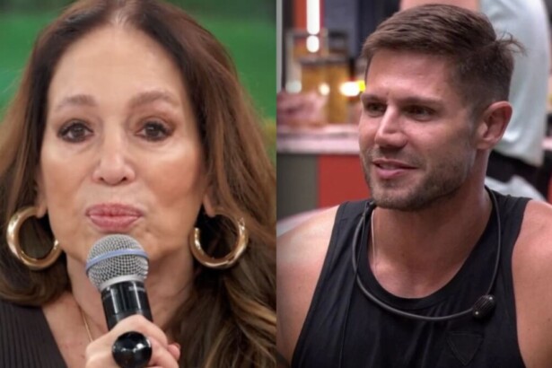 Susana Vieira, no Encontro, e Jonas Sulzbach, no BBB 26, em uma montagem