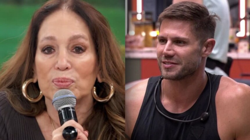 Susana Vieira, no Encontro, e Jonas Sulzbach, no BBB 26, em uma montagem