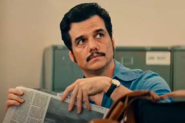 Wagner Moura em trecho do filme O Agente Secreto