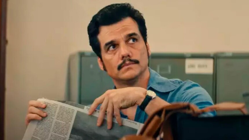 Wagner Moura em trecho do filme O Agente Secreto