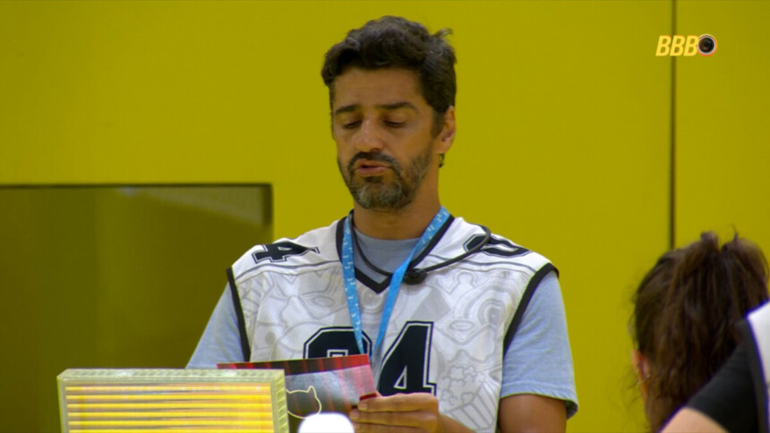 Alberto Cowboy na consagração da Prova do Anjo no BBB 26