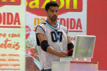 Alberto Cowboy na consagração da Prova do Anjo no BBB 26