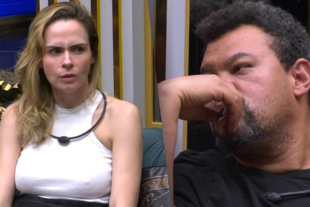 Ana Paula e Babu em uma montagem no BBB 26