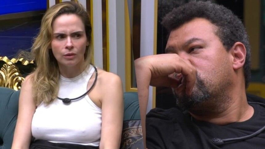 Ana Paula e Babu em uma montagem no BBB 26