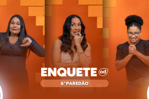 Chaiany, Maxiane e Milena com sinais de preocupação na arte da enquete do BBB 26 no 6º Paredão