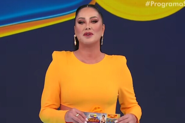 Helen Ganzarolli em trecho do 4º sorteio da Tele Sena de Ano Novo