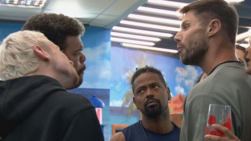 Jonas, Babu e Juliano em trecho de treta no BBB 26