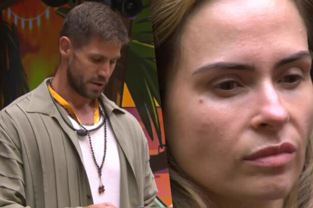 Jonas ler o barrados no baile e divide tela com Ana Paula que faz cara de poucos amigos sentada no sofá do BBB 26