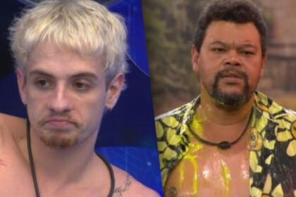 Juliano e Babu em uma montagem no BBB 26
