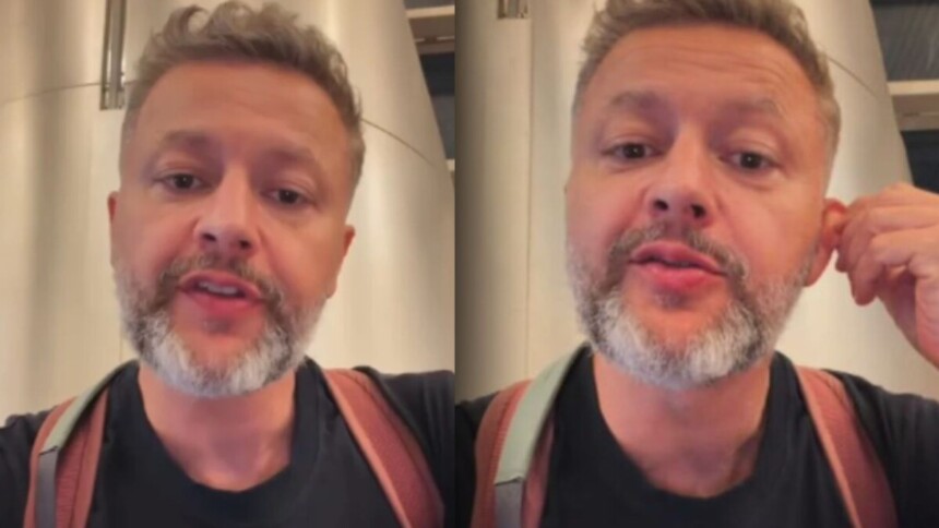 Lucas Lima relatando que foi vítima de assalto em São Paulo