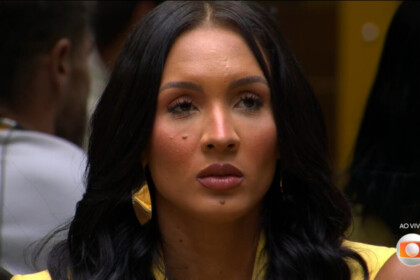 Maxiane assustada e paralisada no sofá do BBB 26