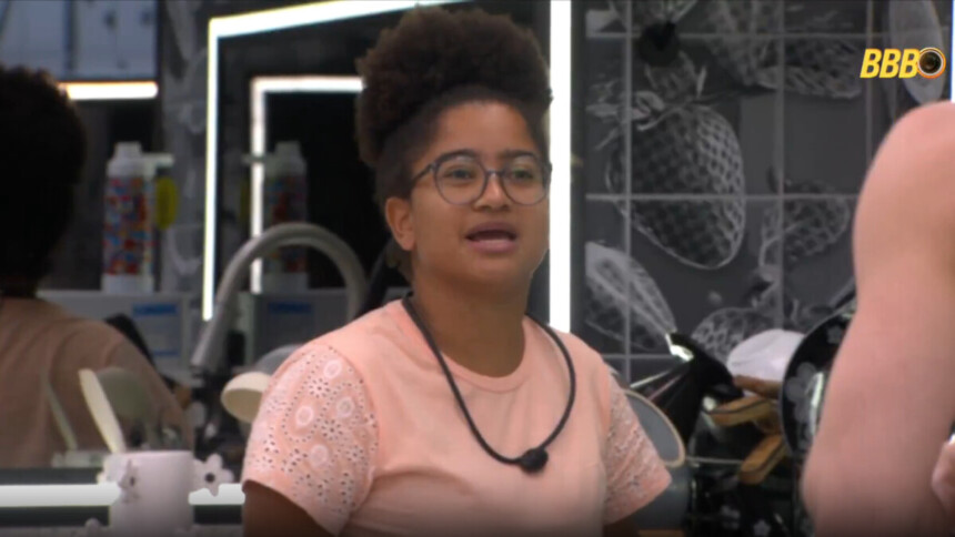Milena na cozinha do BBB 26 após levar punição gravíssima