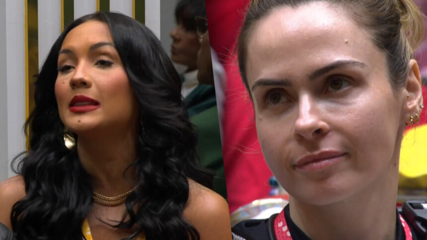 Maxiane com a boca aberta dizendo a indicação em Ana Paula Renault no BBB 26