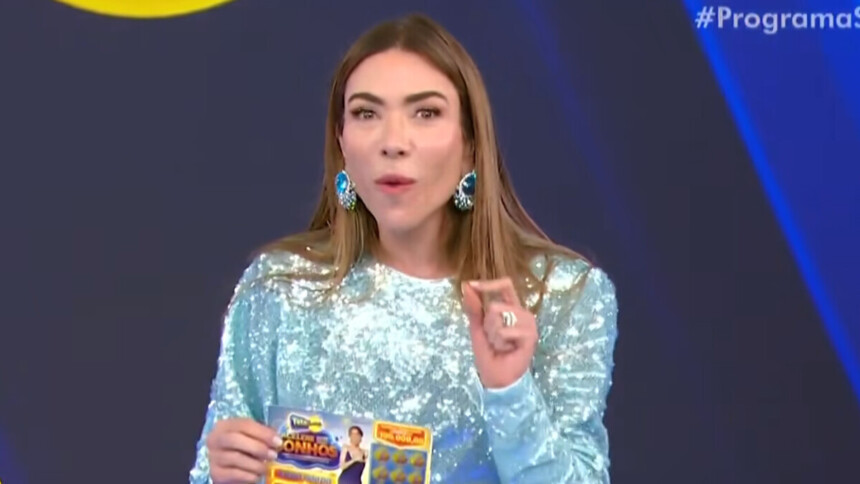 Patricia Abravanel em trecho do 5º Sorteio da Tele Sena de Ano Novo