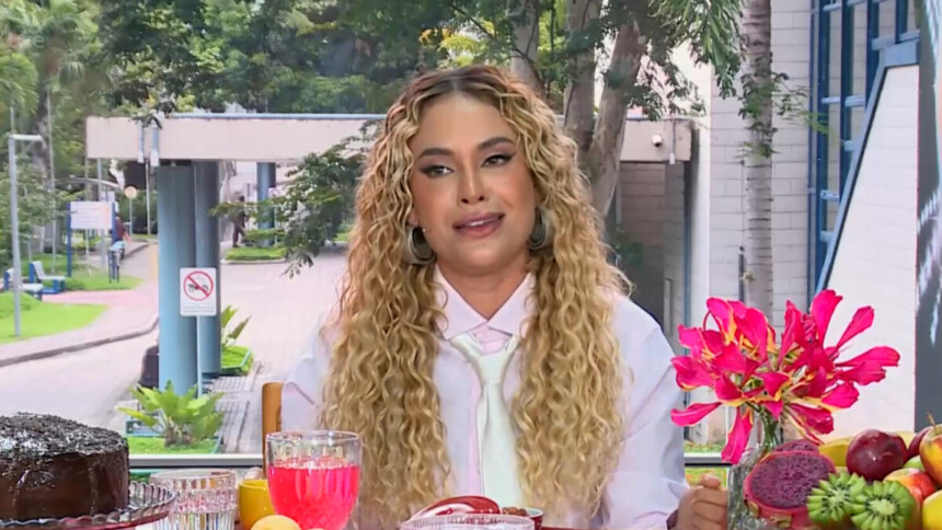 Sarah Andrade em trecho do Café com o Eliminado do BBB 26