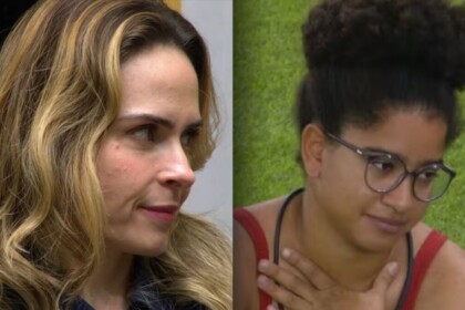 Ana Paula e Milena em uma montagem no BBB 26