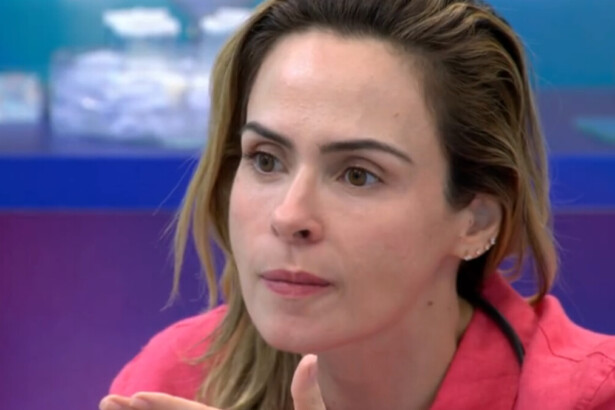 Ana Paula, no cenário do Presente do Anjo, no BBB 26
