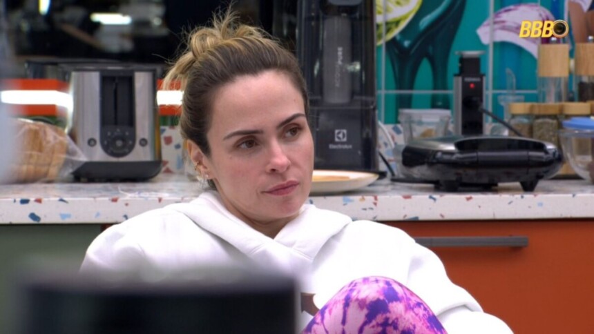 Ana Paula Renault em conversa na cozinha do BBB 26