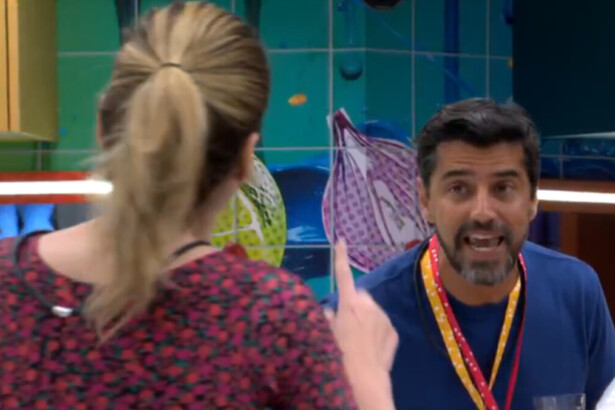 Ana Paula Renault e Alberto Cowboy em trecho de treta na cozinha do BBB 26