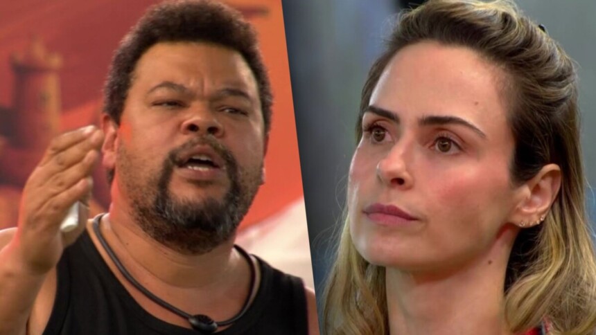 Babu e Ana Paula em uma montagem com trechos da treta no BBB 26