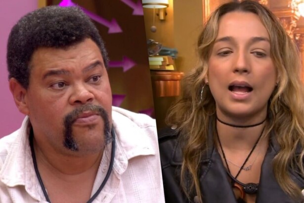 Babu e Samira em uma montagem no BBB 26