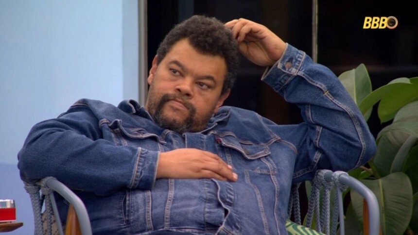 Babu Santana em conversa na área externa do BBB 26